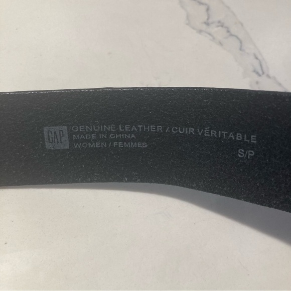 GAP Sz S  Leather Double Loop Buckle Belt - Picture 3 of 4